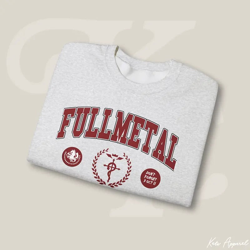 Fullmetal Alchemist Brotherhood Varsity Sweatshirt Casual Clothing