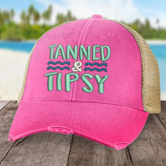 Fun Color Tanned And Tipsy Hat, Unisex, Adams' Cool Mesh Lining, High Quality Embroidery