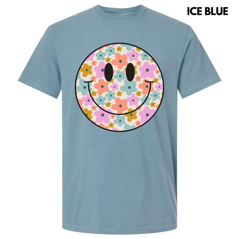 Fun Flower Happy Face Comfort Colors T-Shirt 'NLB'