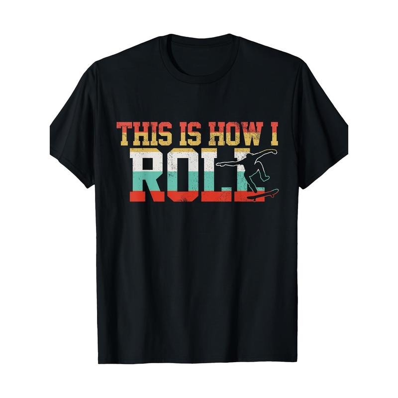 Fun Skate T-shirt Gift T-shirt 100% cotton T-shirt Made in USA