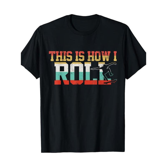 Fun Skate T-shirt Gift T-shirt 100% cotton T-shirt Made in USA