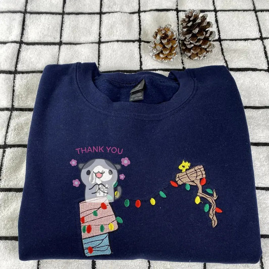 Funny  Embroidered christmas Sweatshirt - Family Matching Christmas Party Shirt - Christmas Tee Gifts