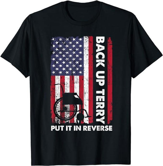 Funny 4th of July Shirts For Men, Back Up Terry Put It In Reverse Firework Funny 4th Of July T-Shirt Basic Casual Cotton Menswear Tee