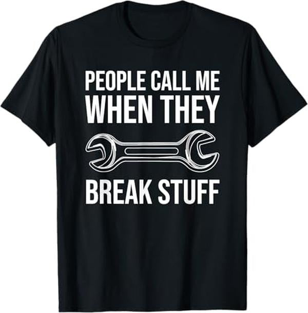Funny Auto Mechanic T-Shirt, Funny Mechanic Auto Aircraft Mechanic T-Shirt - Menswear Casual Cotton