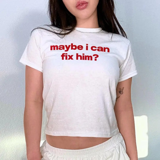 Funny Baby Tee Coquette Baby Tee 90s Baby Tee Womenswear Top Cotton