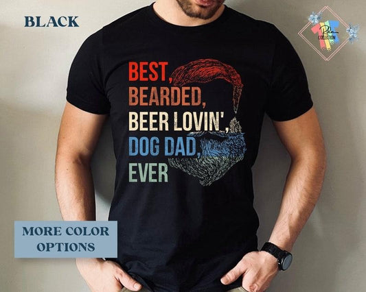 Funny Bearded Dad Shirt Dog Dad Gift For Men Daddy Tshirt Grandpa  T-shirt, sweater and Hoodie