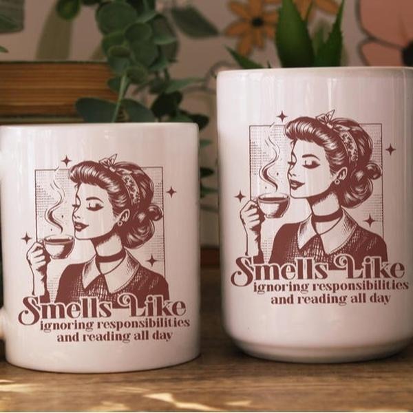 Funny Bookish Mug, Light Academia, Bookish Gifts, Bookworm, Reader Mug, Booktok, Book Lovers Gift, Morally Grey, Romantasy Readers