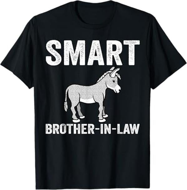 Funny Brother in Law Shirts, Gift For Brother, Smart Brother-In-Law Funny Thanksgiving T-Shirt - Menswear Top