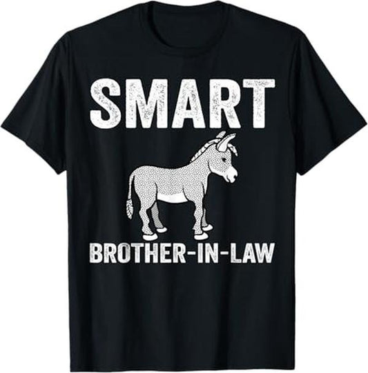 Funny Brother in Law Shirts, Gift For Brother, Smart Brother-In-Law Funny Thanksgiving T-Shirt - Menswear Top