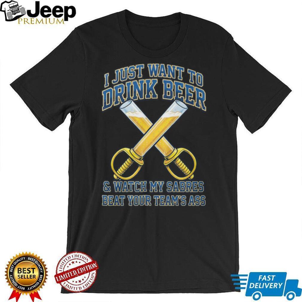 Funny Buffalo Sabres Beer Sabers Hockey Fan Trash Talk T Shirt