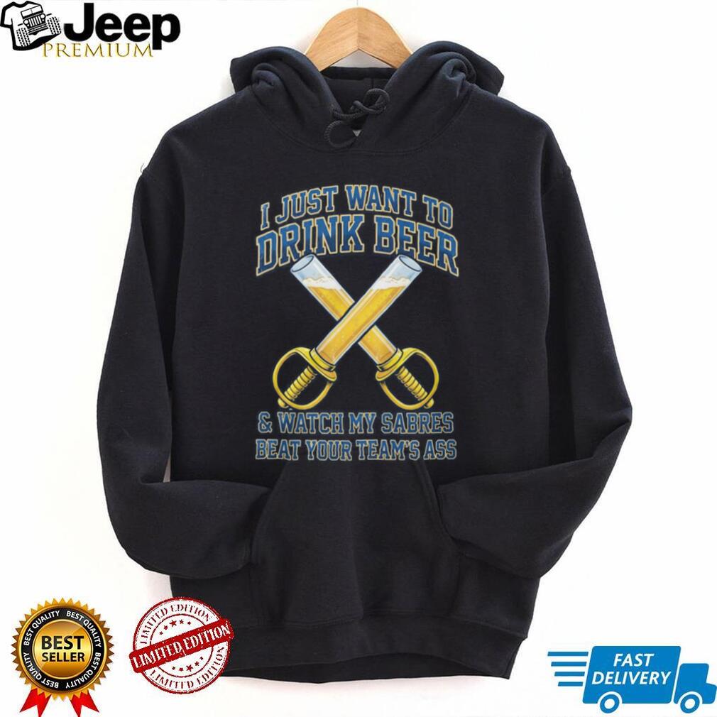 Funny Buffalo Sabres Beer Sabers Hockey Fan Trash Talk T Shirt