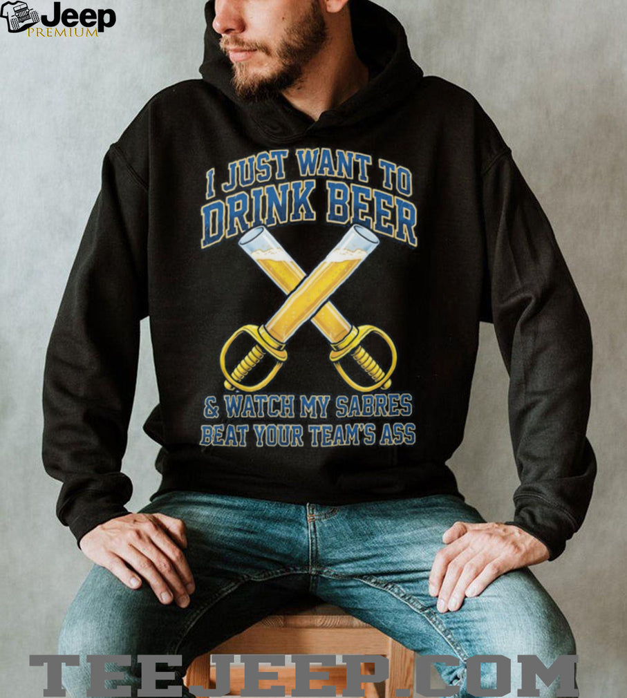 Funny Buffalo Sabres Beer Sabers Hockey Fan Trash Talk T Shirt