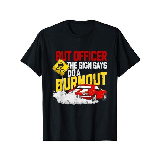 Funny Car Racing Shirt Burnout Drag Racing Muscle Car Lover T-Shirt Made in USA