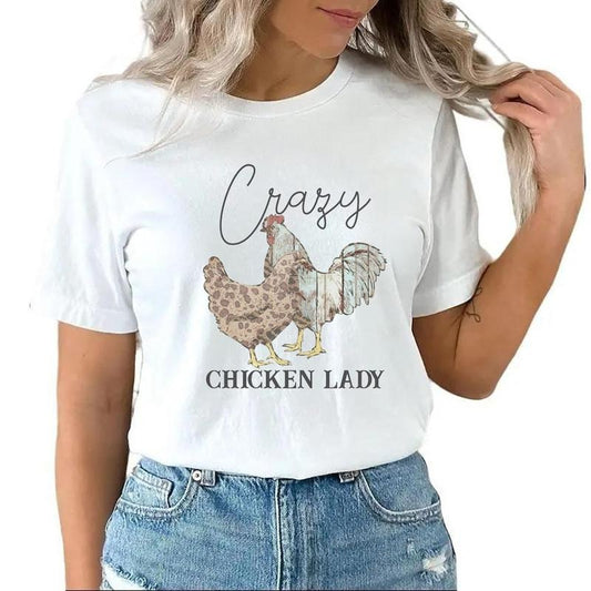 Funny Chicken T-shirt Retro Backyard Chickens Sweatshirt, Hoodie, Boho Floral Farmhouse Crazy Chicken Lady Cottagecore Sweater, Chicken Lover Gifts Cotton Womenswear