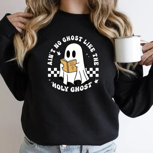 Funny Christian Halloween Sweatshirt, Religious Halloween Shirt, Cute Ghost Sweatshirt, Funny Christian Gifts, Christian Apparel, Catholic