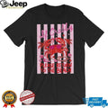 Funny Crabby Beach Summer Vacation Retro Striped Graphic T Shirt