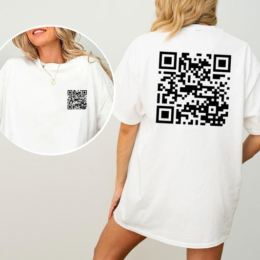 Funny FUQR Code T-Shirt, Humorous Graphic Tee, Trendy Fun Shirt for Men and Women, Ultra Soft Cotton Tee, Everyday Casual Wear