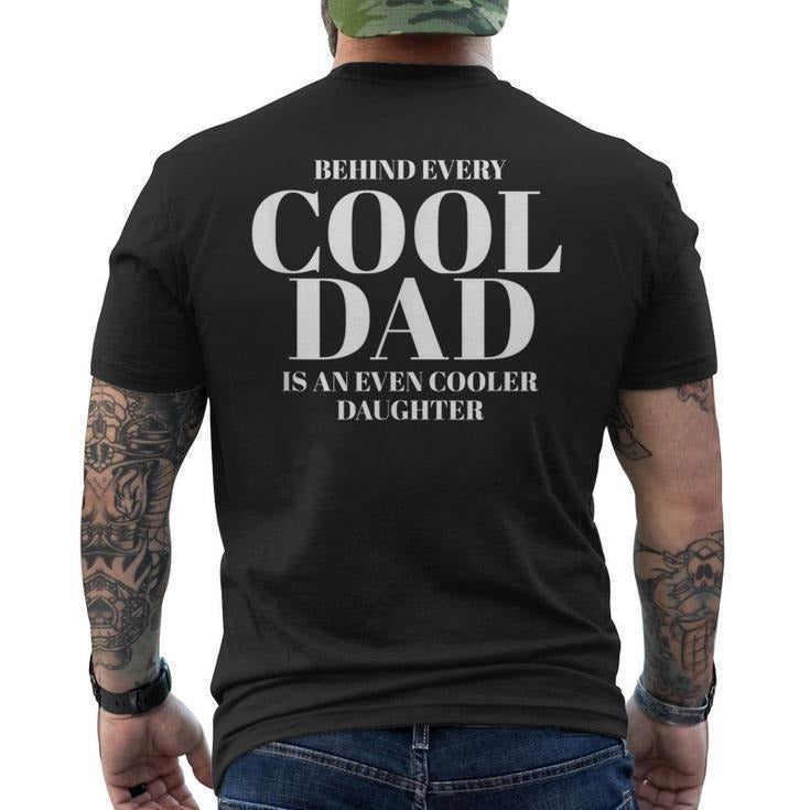Funny Fathers Day Shirts, Gift for Dad, Dad Quote Fathers Day For Dad From Daughter Men's T-shirt Back Print - Casual Basic Smooth