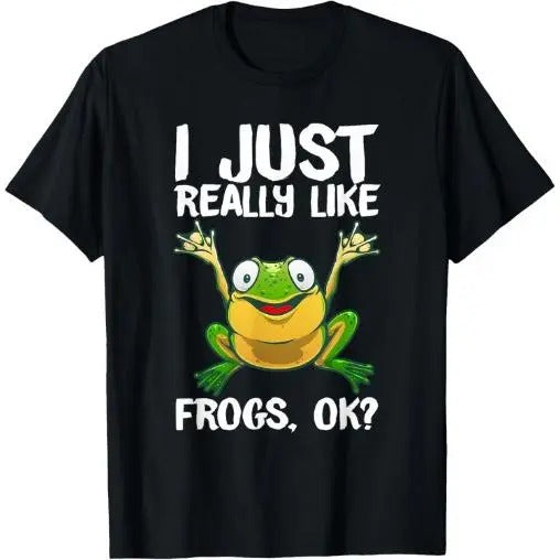 Funny Frog Gift For Kids Men Cool Tadpole Frog Lover T-Shirt Made in USA