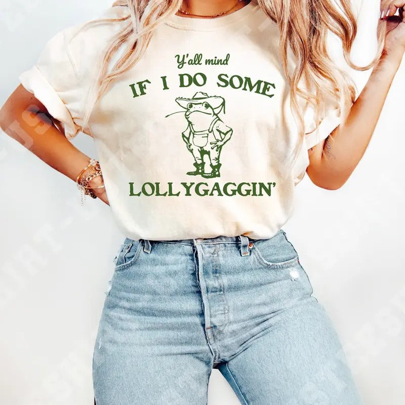 Funny Frog Shirt, Meme Shirt, Cowboy Frog Shirt, Funny Western Shirt, Frog T-shirt