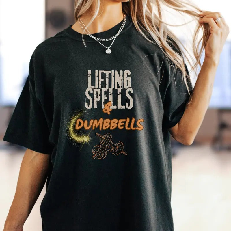 Funny Girls That Lift Halloween Ghoul Shirt Oversized Gym Shirt For Halloween Best Gift For Her Cute Weightlifting Shirt For Halloween