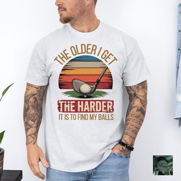Funny Golfing Men's Shirt for Fathers Day Unisex Fit