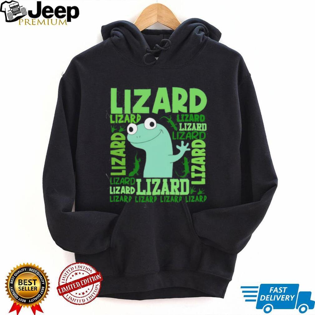 Funny Green Lizard Reptile Lover Typography T Shirt