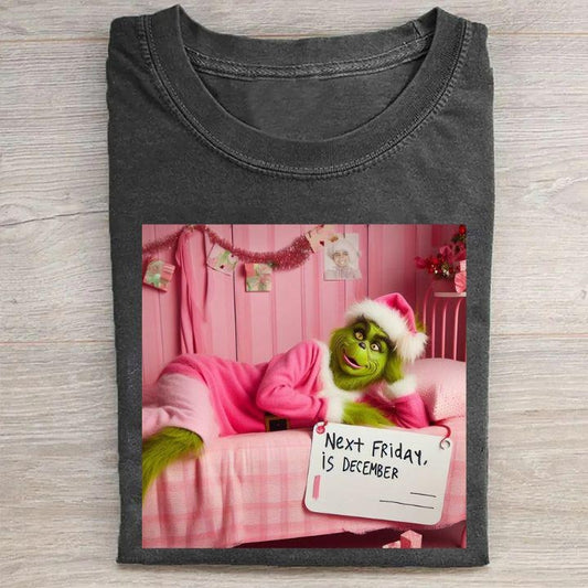 Funny Grin Christmas Graphic Unisex T-shirt, Vintage Style Shirt, Comedy Tee, Sweatshirt, Hoodies, Comfort colors, Top Menswear Underwear Streetwearstyle{n002}2