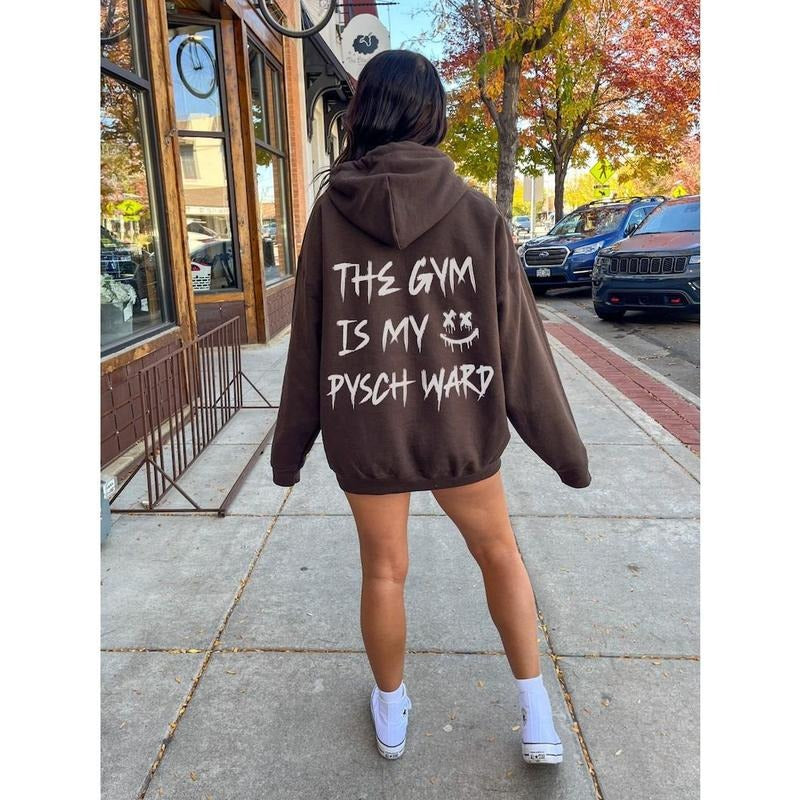 Funny Gym Hoodie For Women Funny Fitness Hoodie Oversized Gym Sweatshirt Women Pump Cover Gym Rat Sweatshirt Workout Shirt Gym Gift For Her