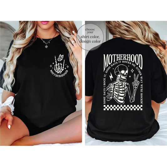 Funny Halloween Mom Shirt Motherhood Halloween Shirt Rocking Motherhood Shirt New Mom Halloween Tee Halloween Mom Shirt Funny Mom Gift TK62GN