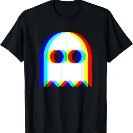 Funny Halloween Shirts For Men, Funny Ghost Trippy Vaporwave Halloween Techno Rave EDM Party T-Shirt Menswear - Available from size S to 5XL
