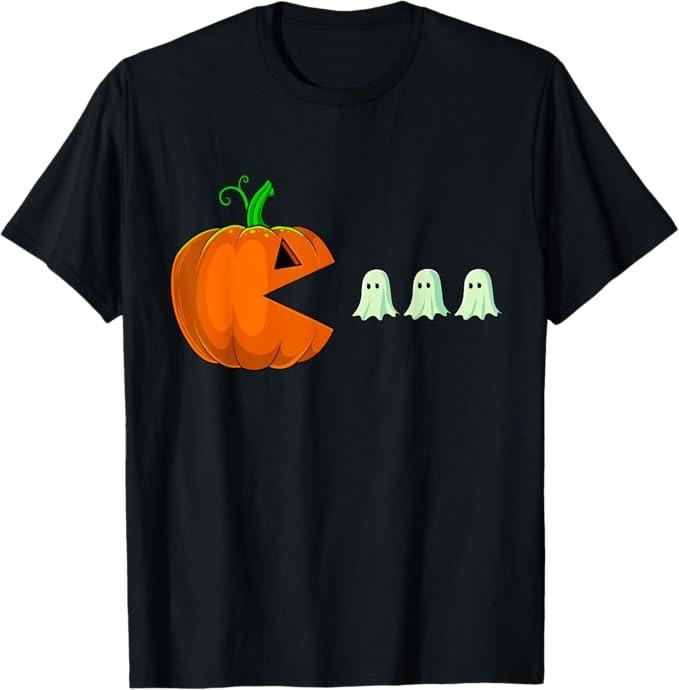 Funny Halloween Shirts For Men, Halloween Pumpkin Funny Ghosts T-Shirt Menswear - Available from size S to 5XL