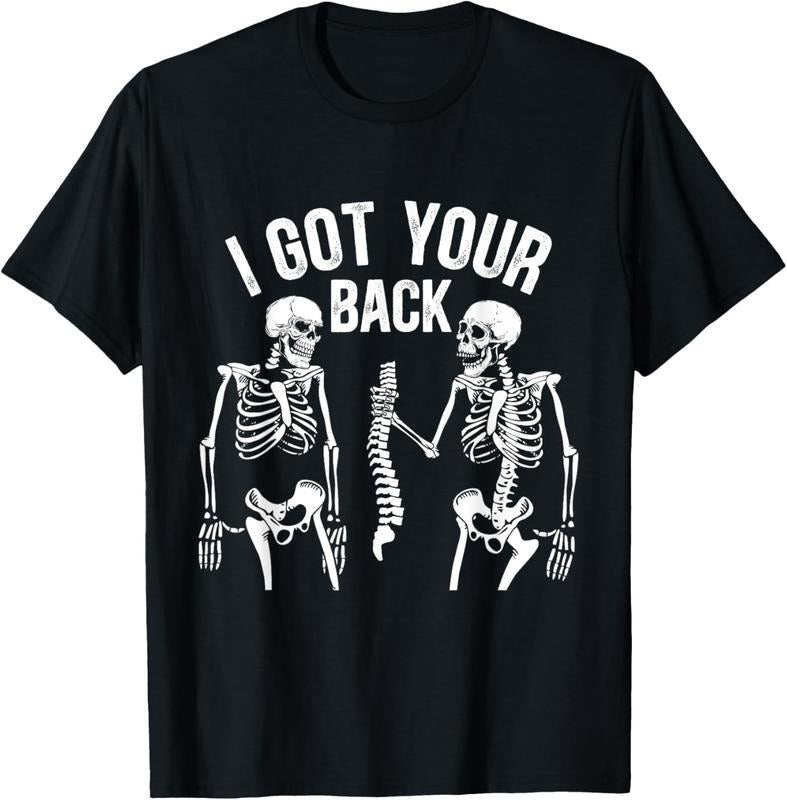 Funny Halloween Shirts For Men, I Got Your Back Skeleton Spine Halloween Costume T-Shirt Menswear - Available from size S to 5XL