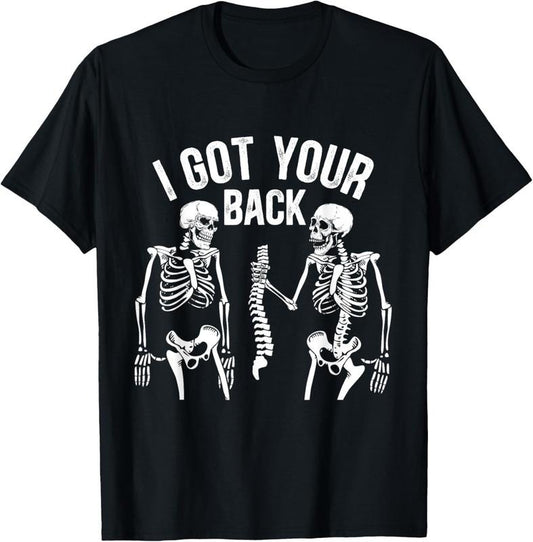 Funny Halloween Shirts For Men, I Got Your Back Skeleton Spine Halloween Costume T-Shirt Menswear - Available from size S to 5XL