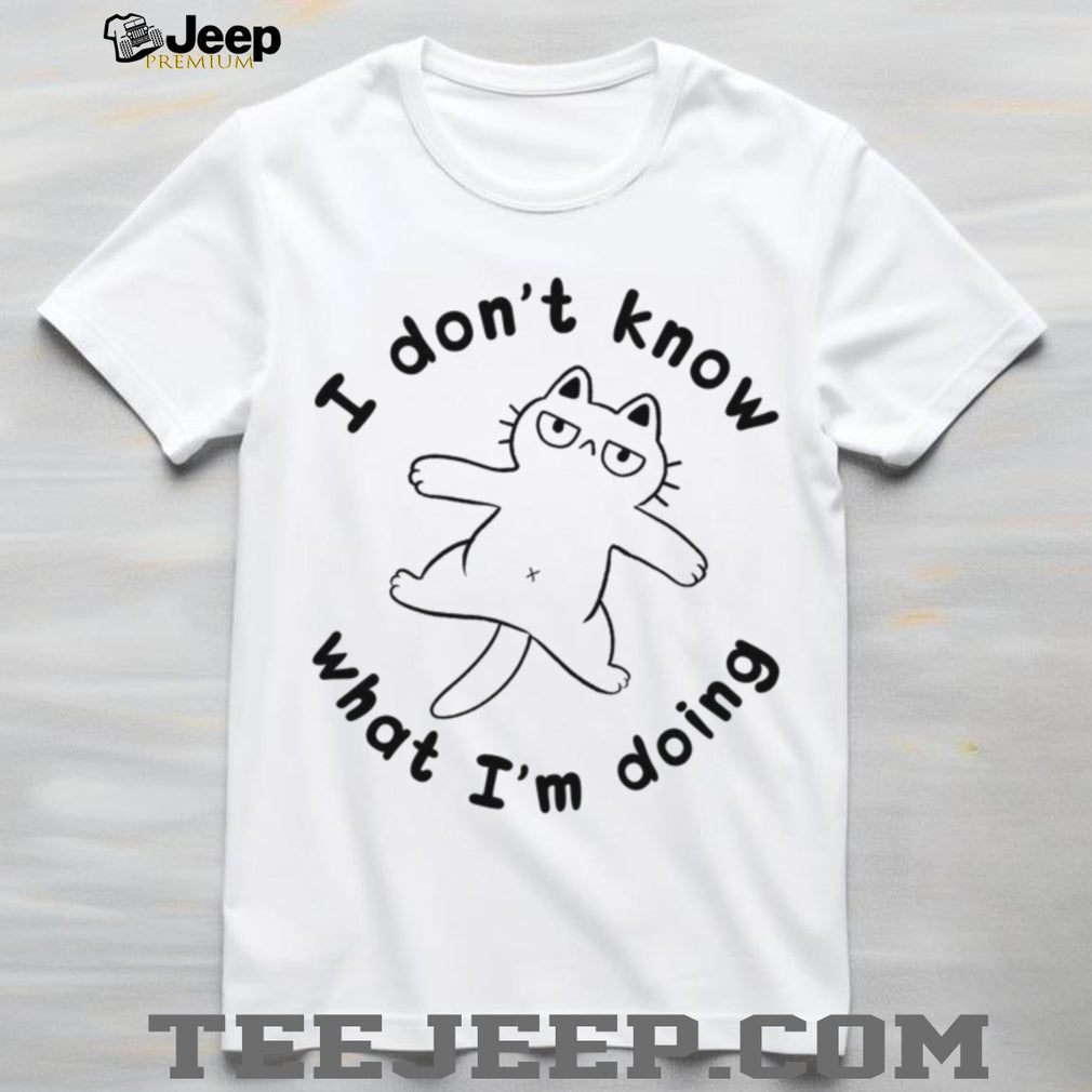 Funny Lazy Cat Sarcastic Quote Casual Graphic T Shirt