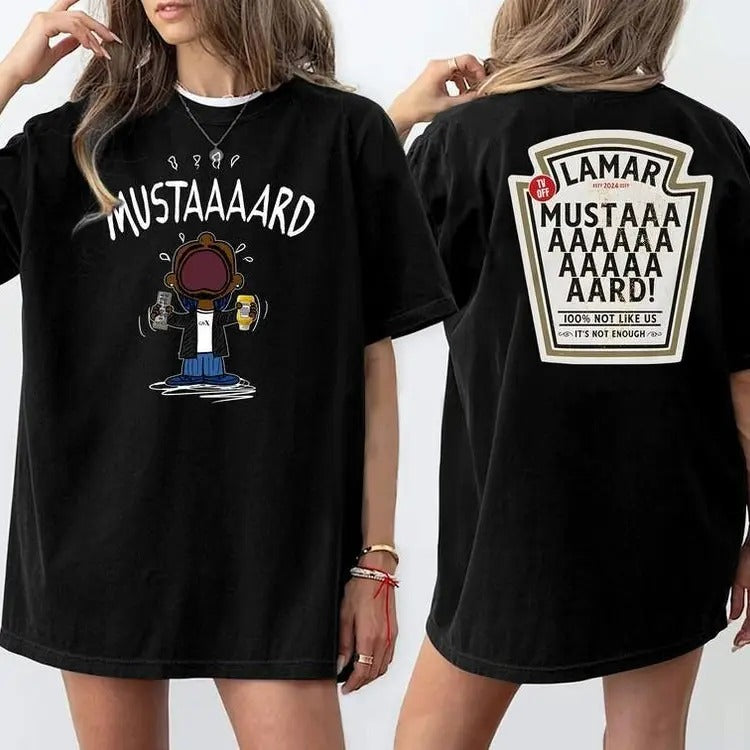 Funny MEME MUSTARD Kdot T-Shirt, New Viral Album Reference, Gifts For Fans T-Shirt, Unisex Cotton For Men Women