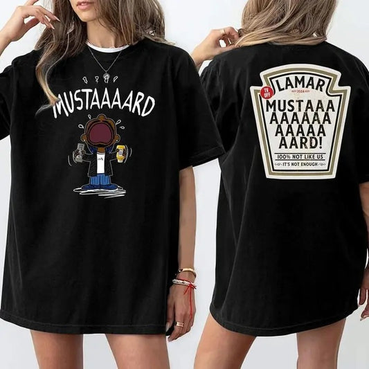Funny MEME MUSTARD Kdot T-Shirt, New Viral Album Reference, Gifts For Fans T-Shirt, Unisex Cotton For Men Women