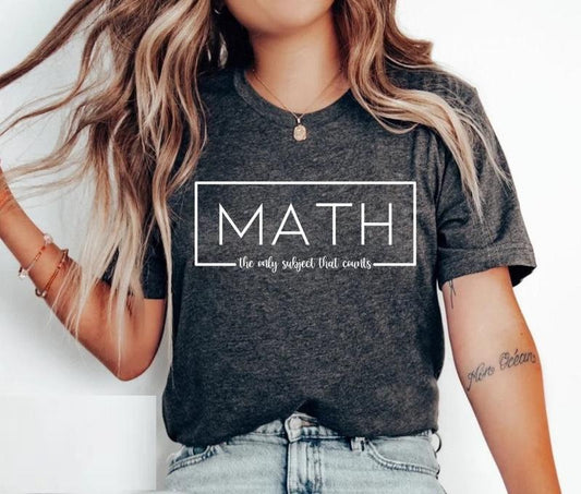 Funny Math Shirt, Math Shirt, Math Teacher Shirt, Math Teacher Gift, Mathematics Shirt, Math Instructor Math Gift, Unisex T-Shirt, Gifts For Women, Short Sleeve Tee Shirt, Gifts For Christmas Birthday Mothers Day Fit Top Womenswear Anniversary