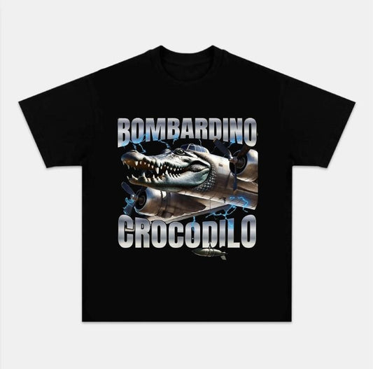 Funny Meme Bombardino Crocodilo Trendy Gen Z T-Shirt, Italian Brainrot Viral Graphic Tee, Gift For Men & Women, Unisex Sweatshirt, Streetwear Menswear, Gift for Mom, Menswear Top, women top, Gift For menswear