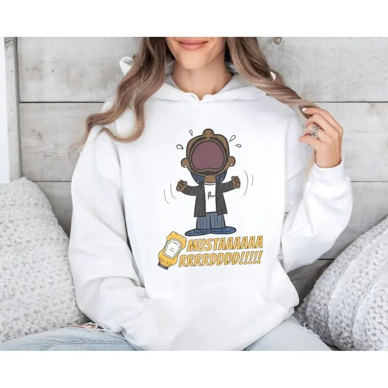 Funny Meme Kendrick Lamar Mustard T Shirt, New Viral Gnx Album Reference Sweatshirt, Mustard Meme, Gifts For Fans Hoodie, Unisex Sweater Pullover Tee