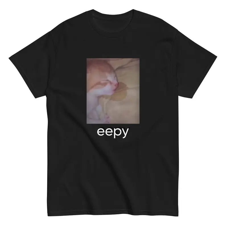 Funny Meme Shirt, Eepy Cat Tee, Gift Unisex T-Shirt