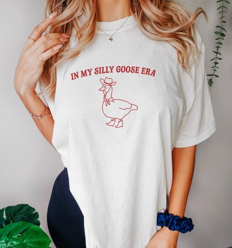 Funny Meme Shirt, In My Silly Goose Era Tee, Gift Unisex T-Shirt