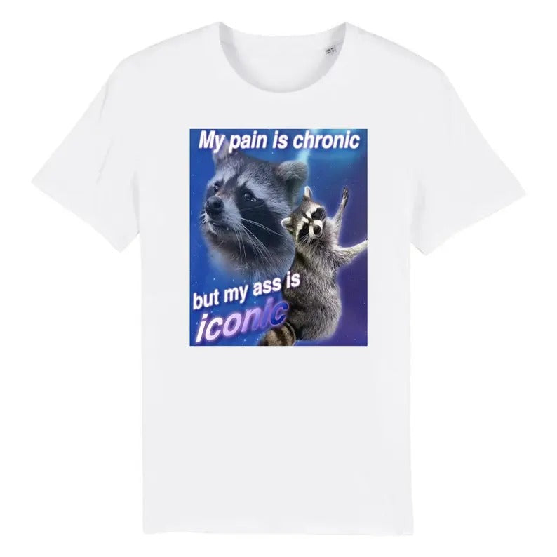 Funny Meme Shirt, My Pain Is Chronic But My A*s Is Iconic Tee, Gift Unisex T-Shirt
