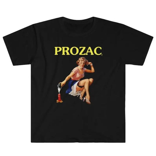 Funny Meme Shirt, Prozac Tee, Meds Pill Popper Sad Girls Club Gift Unisex T-Shirt