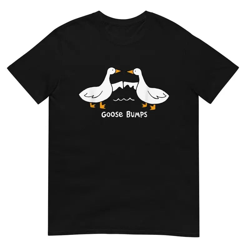 Funny Meme Shirt, Silly Goose Goose Bumps Tee, Gift Unisex T-Shirt