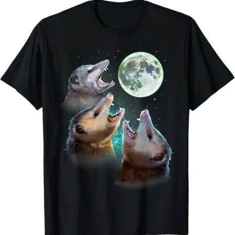 Funny Meme Shirt, Three Opposum Moon With 3 Possums And Dead Moon Costume Tee, Gift Unisex T-Shirt