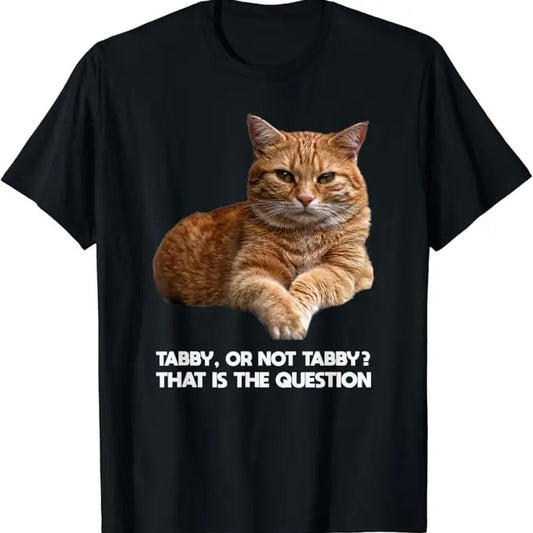 Funny Meme Shirts For Men, Orange Tabby Cat Funny Meme Gift T-Shirt Menswear Top