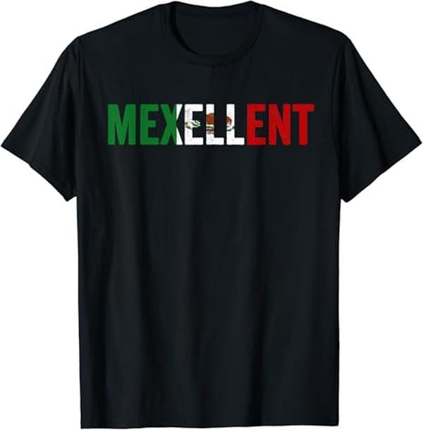 Funny Mexican Shirts, Mexellent Funny Mexican Excellent - Cinco De Mayo T-Shirt Menswear Top Casual Classic