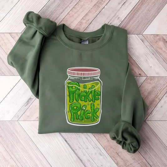 Funny Pickle Rick Sweater | Christmas Canned Pickle Slut Shirt | Funny Rick And Morty Cartoon Shirt - Hoodie - Sweater - Tshirt | Xmas Gift Idea 2024