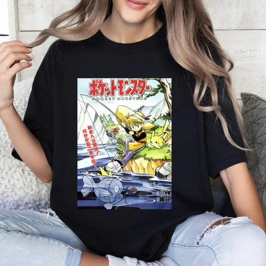 Funny Pokemon Lover Tshirt Crewneck Hoodie Comfort Cottonstyle{n002}2